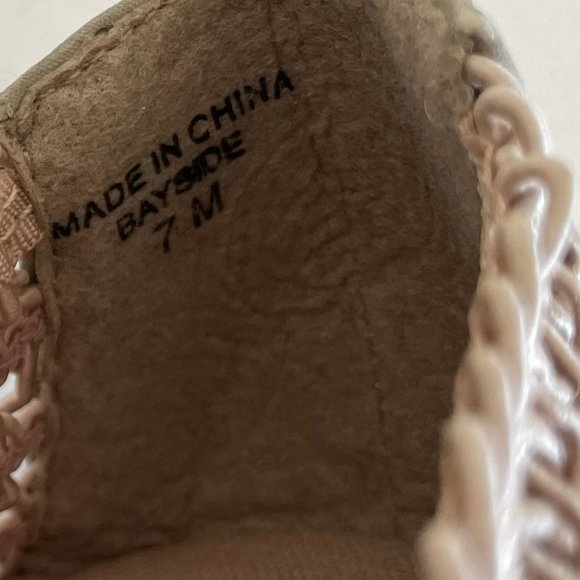 Karen Scott "Bayside" Soft Step Loafer Taupe Mesh 1" Heel Size 7M - Picture 7 of 7